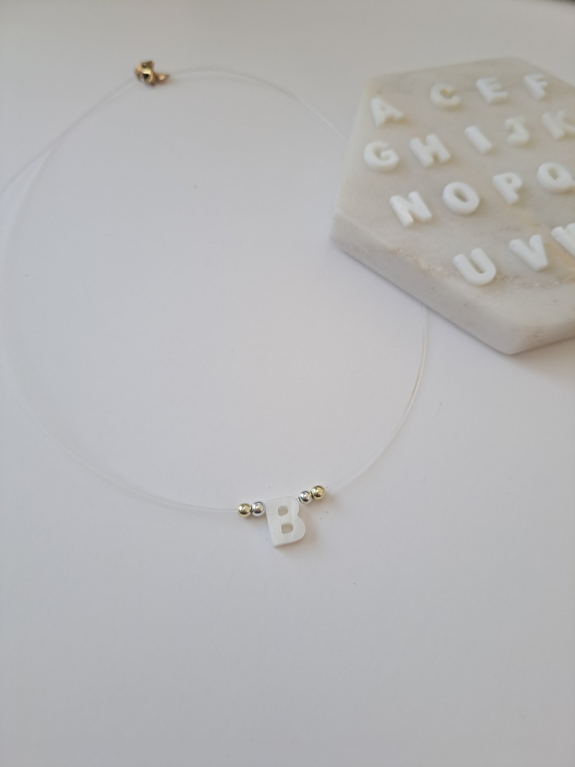Invisible Initial Necklace